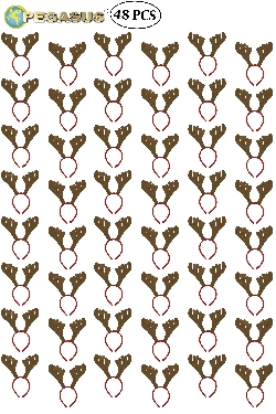 CERCHIETTO FRONTINO RENNA DI BABBO NATALE (CF 48 PZ)